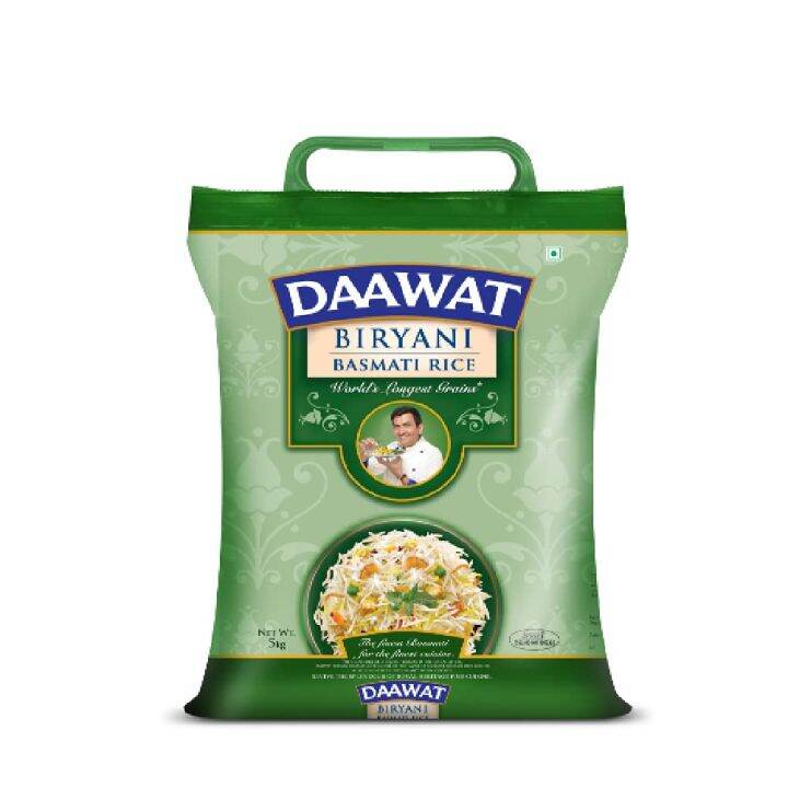 Daawat Biryani World S Longest Grain Aged Basmati Rice 5 Kg Lazada