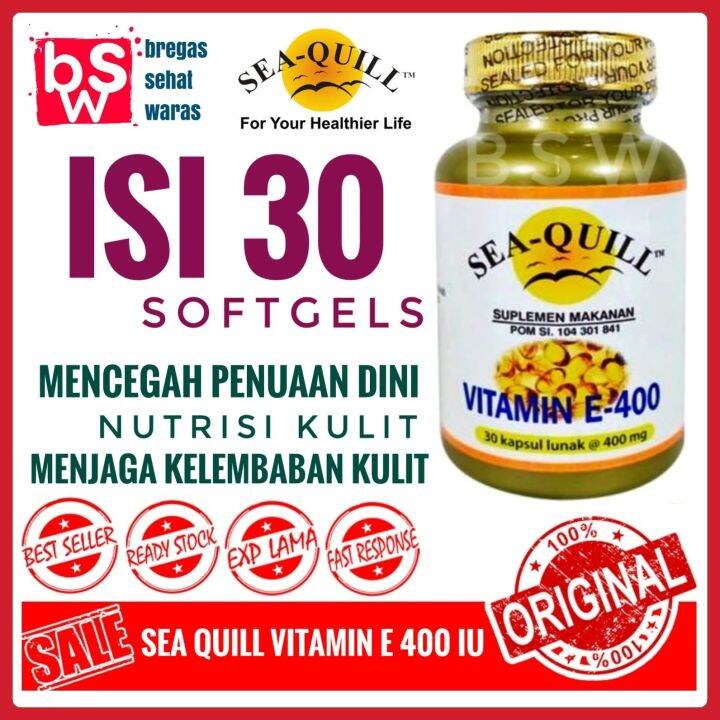 SEAQUILL VITAMIN E 400 IU ISI 30 SEA QUILL VITAMIN E 400IU JANTUNG