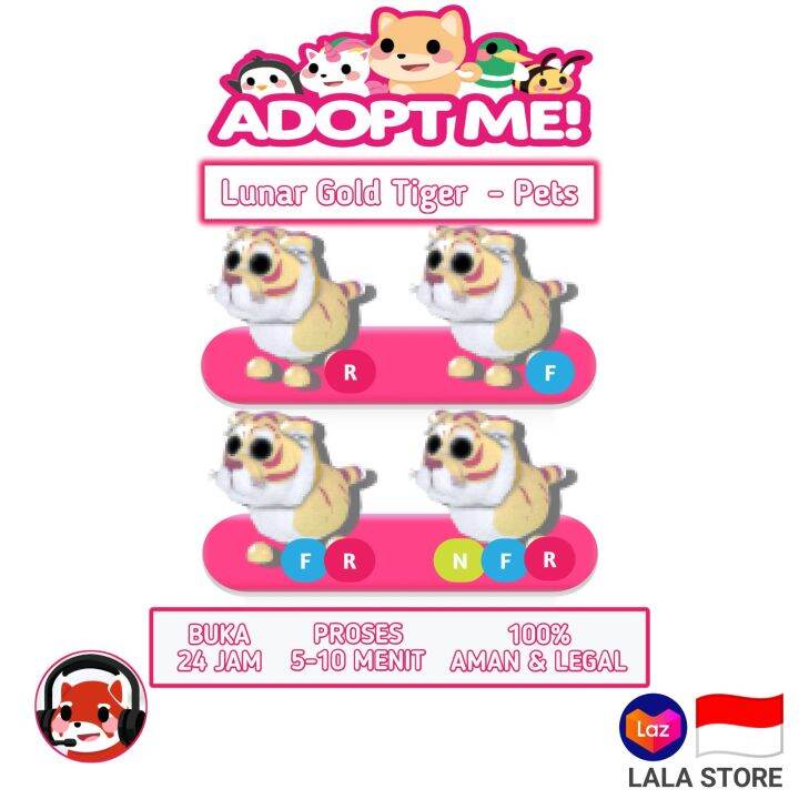 Adopt Me Lunar Gold Tiger Roblox Lazada Indonesia