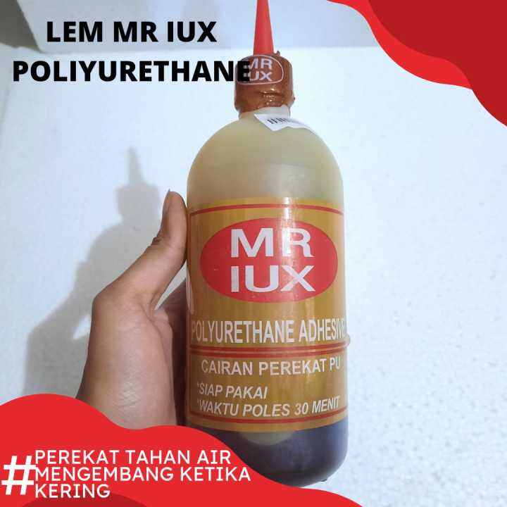 LEM KAYU EPOXY PU POlYURETHANE MR LUX KEMASAN 500 GRAM PER BOTOL