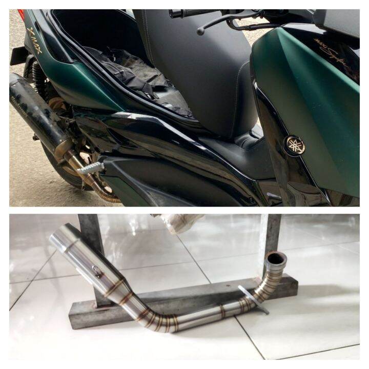 Header XMAX 250 Stainless Non Sambung Pipa Leher Knalpot Racing XMAX