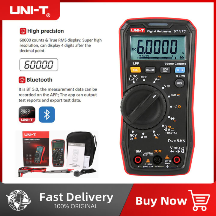 New Uni T Ut C Bluetooth Digital Multimeter Counts