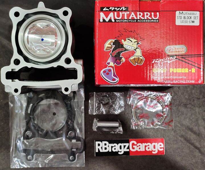 Mutarru Steel Block Bore Set 57mm Yamaha Sniper 150 LC 150 Sniper