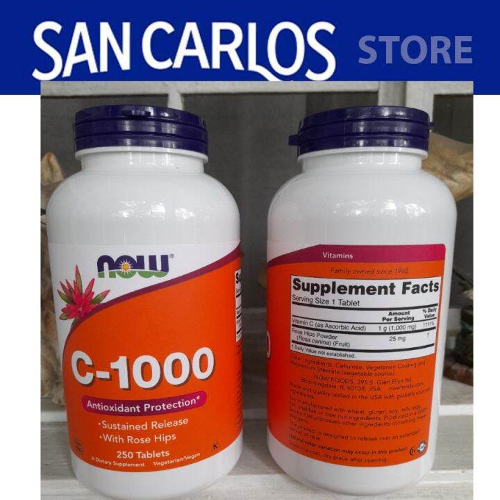 NOW Supplement Vitamin C 1000 Antioxidant Protection Sustained Release