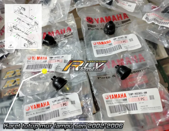 Karet Lampu Sein Karet Sen Set Rx King Original Yamaha Lazada Indonesia