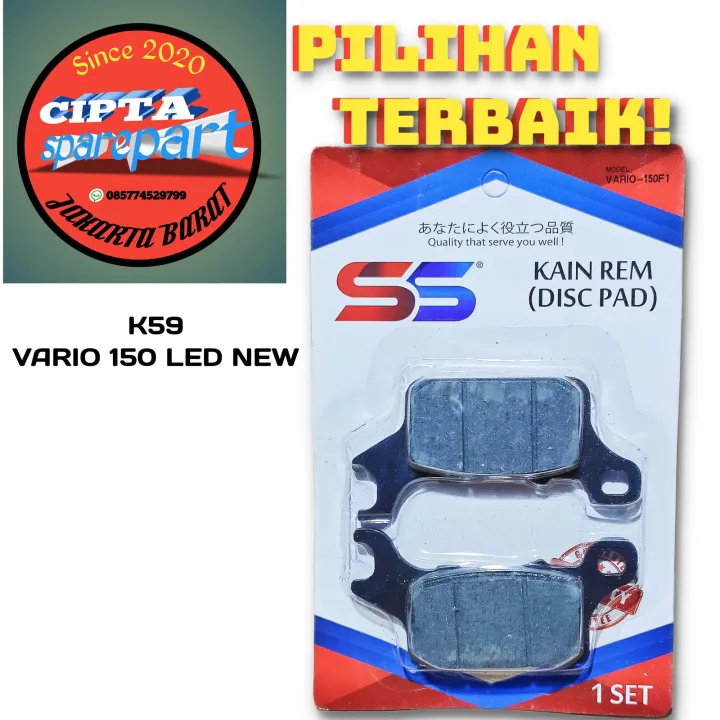 Dispad Kampas Rem Cakram Depan Vario Led New K Lazada Indonesia