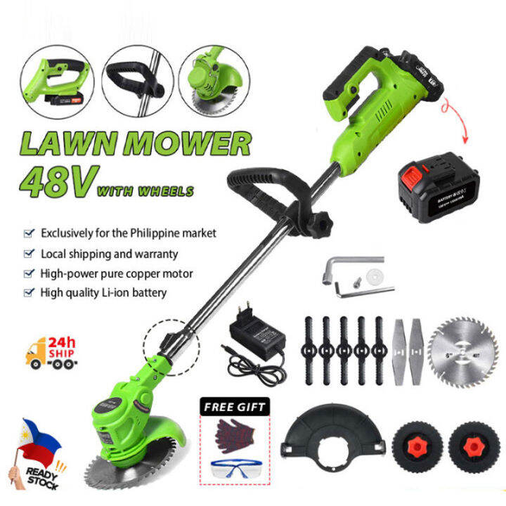 Dest Portable Wireless Grass Cutter Mower Multi Functional Electric