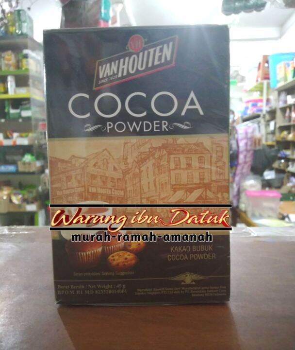 Coklat Bubuk Cocoa Powder Merk VAN HOUTEN 45g Lazada Indonesia