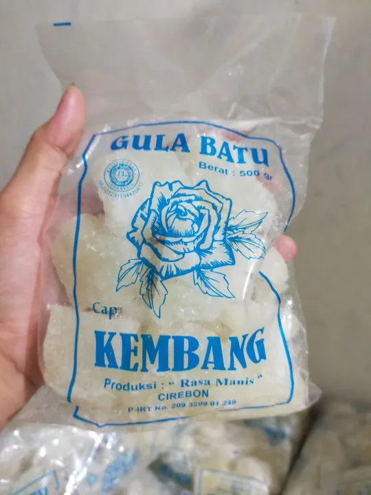 Gula Batu Putih Cap Kembang Khas Kota Cirebon Kemasan Gram Lazada