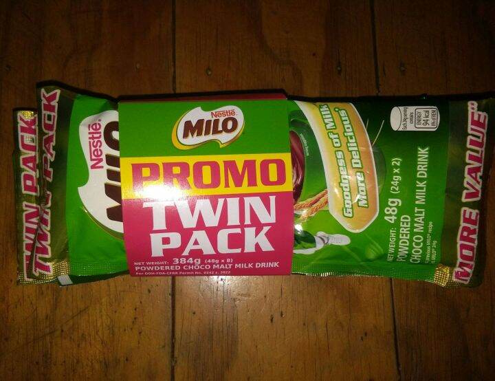 Nestle Milo Activ Go Promo Twin Pack Powdered Choco Malt Milk Drink G