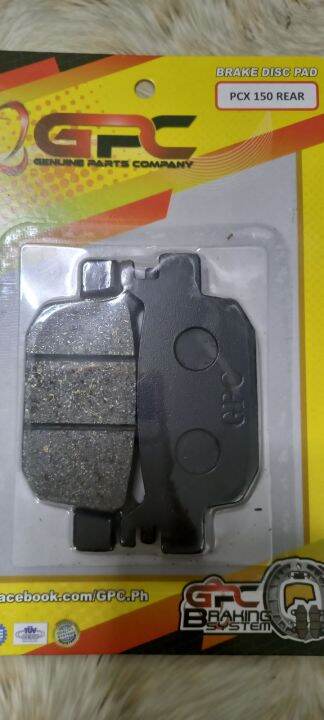 Gpc Brake Pad Pcx 150 160 Adv150 Rear Lazada PH