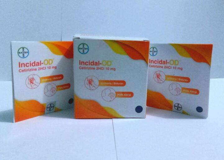 Incidal Od Mg Strip Kapsul Obat Gatal Alergi Biduran Lazada