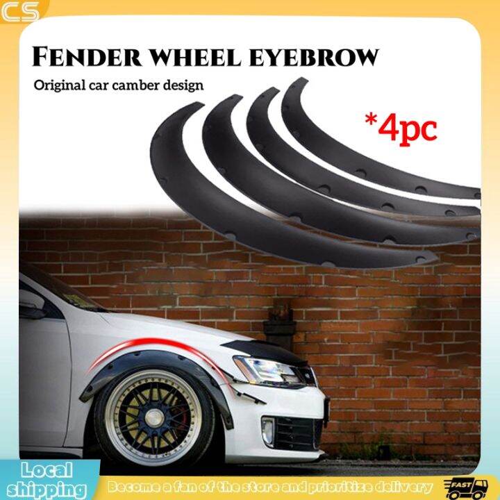 Pcs Set Universal Flexible Car Suv Off Road Fender Flare Wheel Arch