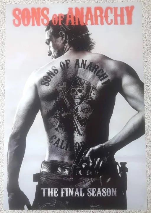 โปสเตอรวงดนตร วนเทจ Sons Of Anarchy Lazada co th