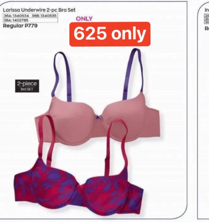 Avon Larissa Underwire Pc Bra Set Lazada Ph