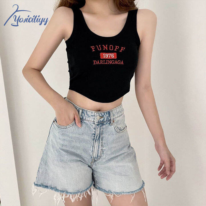 Malaysia Stock Crop Top For Women Korean Stlye Kintted Sleeveless