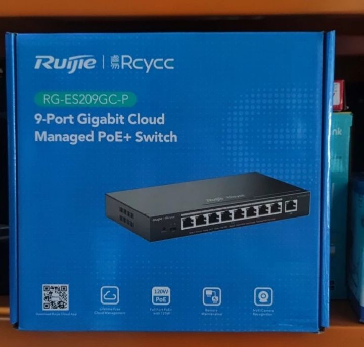 Ruijie Reyee RG ES209GC P 9 Port Gigabit Smart Cloud Mananged PoE