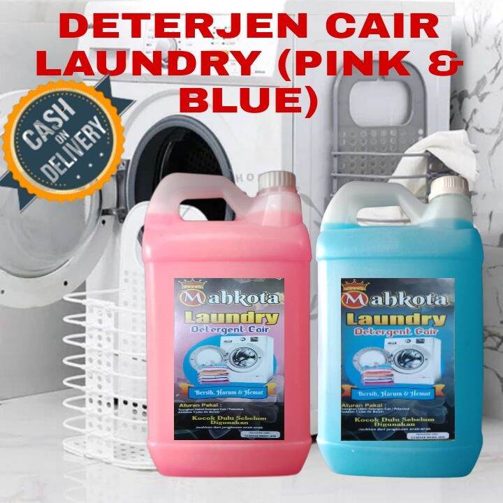 SABUN DETERJEN LAUNDRY 5 LITER VARIAN PINK BLUE HARUM TAHAN LAMA