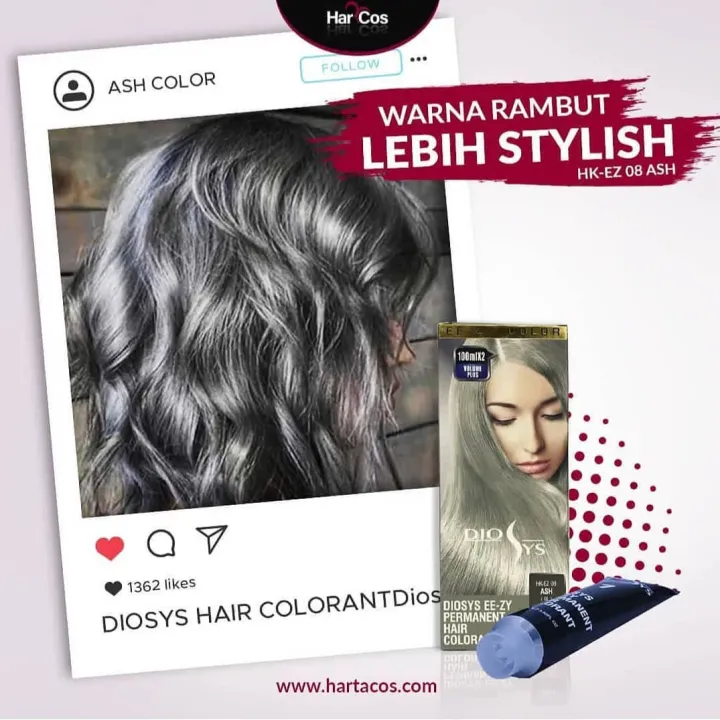 Cat Rambut Hair Color Diosys Ml Warna Ash Pewarna Rambut Original Haircolor Semir Ala Korea