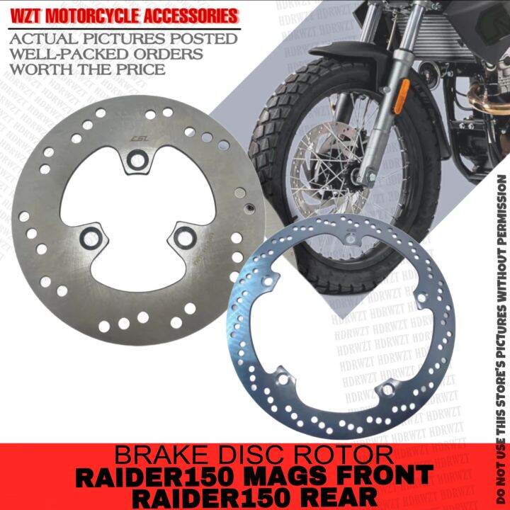 CSL SUZUKI RAIDER 150 MAGS Front Rear Stainless Steel Brake Rotor