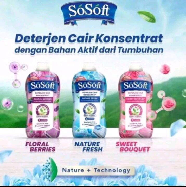 So Soft Detergent Cair 700 Ml Botol Lazada Indonesia