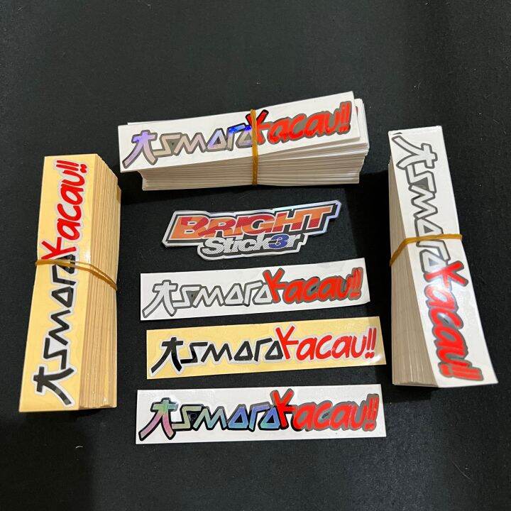 Sticker Stiker Asmara Kacau Asmarakacau Tumpuk Cutting Lazada Indonesia