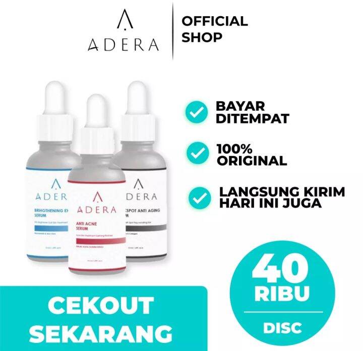 Serum Adera Original Serum Penghilang Bruntusan Flek Hitam Bopeng