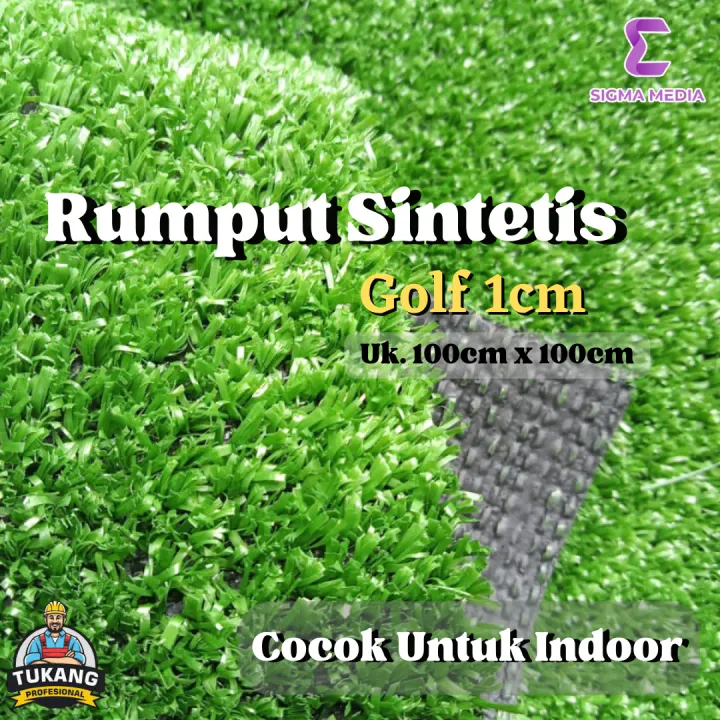 Rumput Sintetis Tipe Golf Tebal 1cm Lazada Indonesia