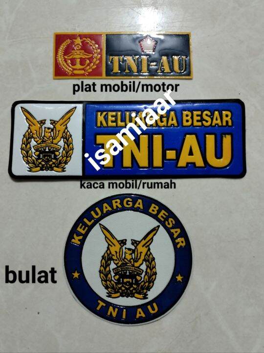 STIKER PLAT MOBIL MOTOR TNI AU Lazada Indonesia