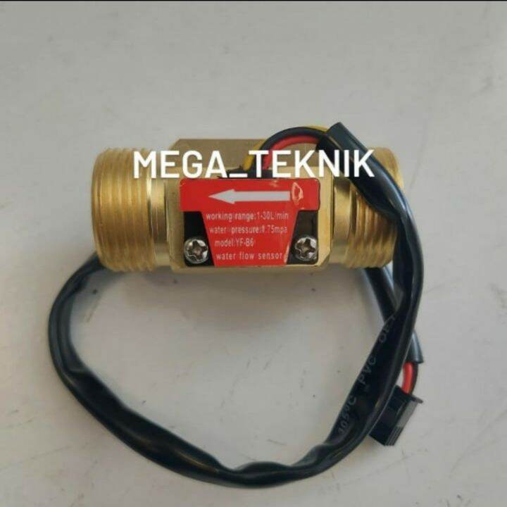 Water Flow Sensor Brass Kuningan Model Yf B Flow Sensor