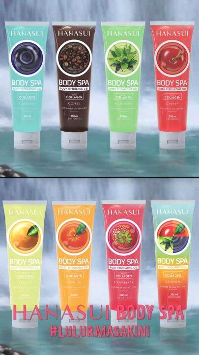 Hanasui Body Spa Exfoliating Gel With Collagen All Variant Ml Bpom