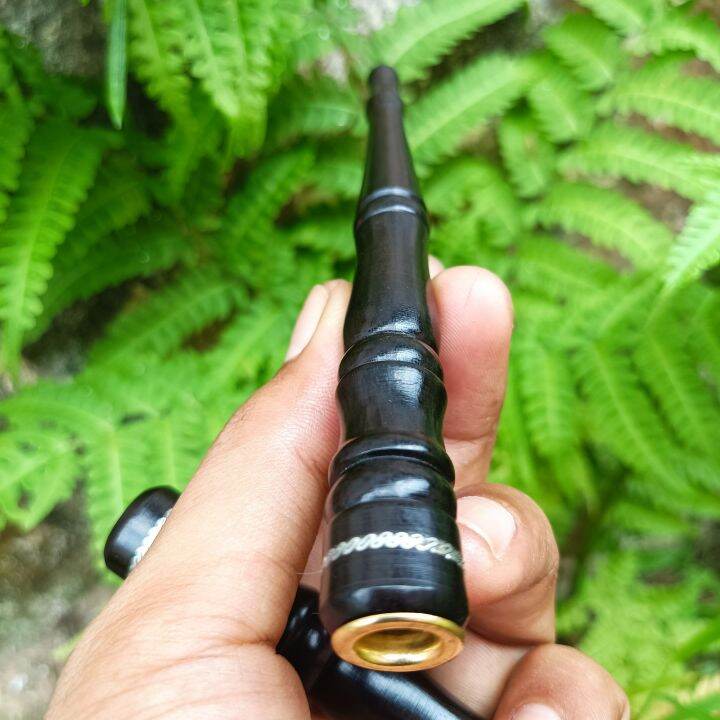 Once Pipa Rokok Kayu Galih Kelor Hitam Profil 12cm Lazada Indonesia