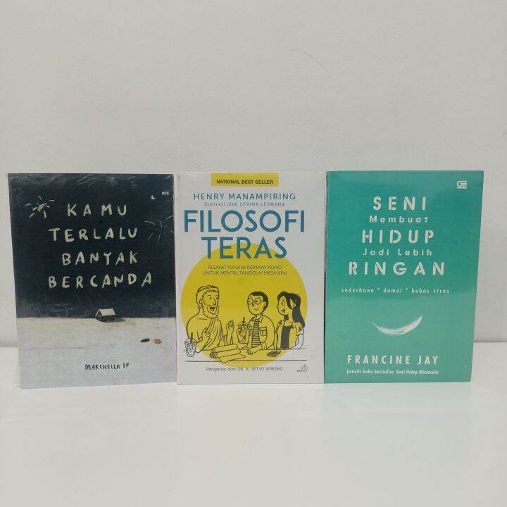 Paket 3 Buku Seni Hidup Jadi Lebih Ringan Filosofi Teras Kamu