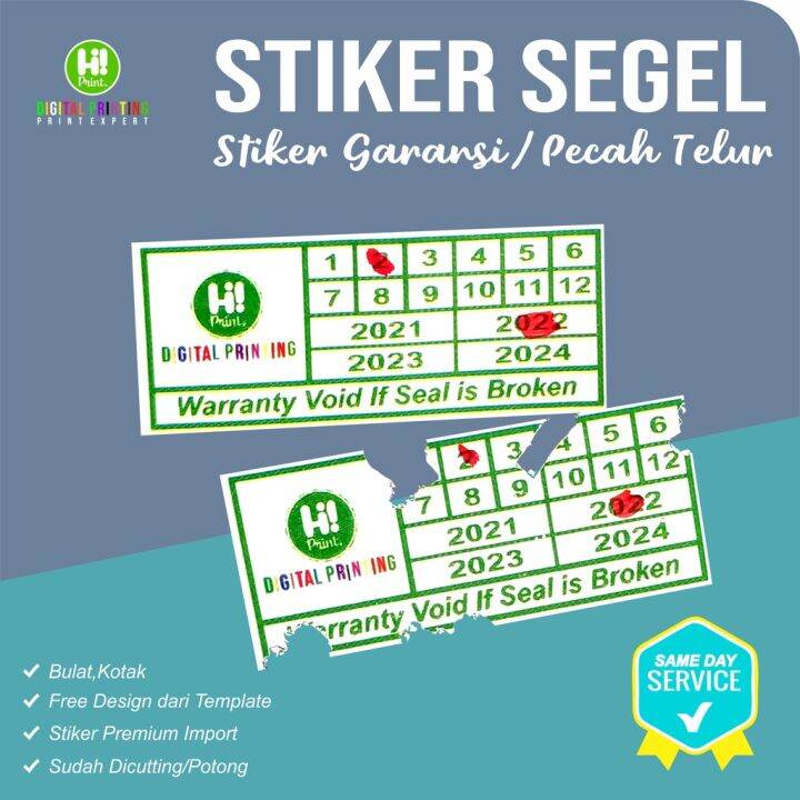 Stiker Segel Garansi Pecah Telur Lazada Indonesia