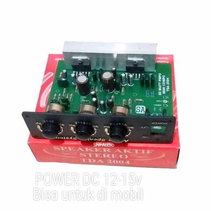 Kit Power Amplifier Aktif Speaker Stereo Tda Dc V Dc V Lazada