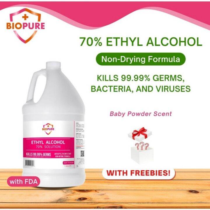 Biopure Ethyl Alcohol Gallon Antiseptic Disinfectant Lazada Ph