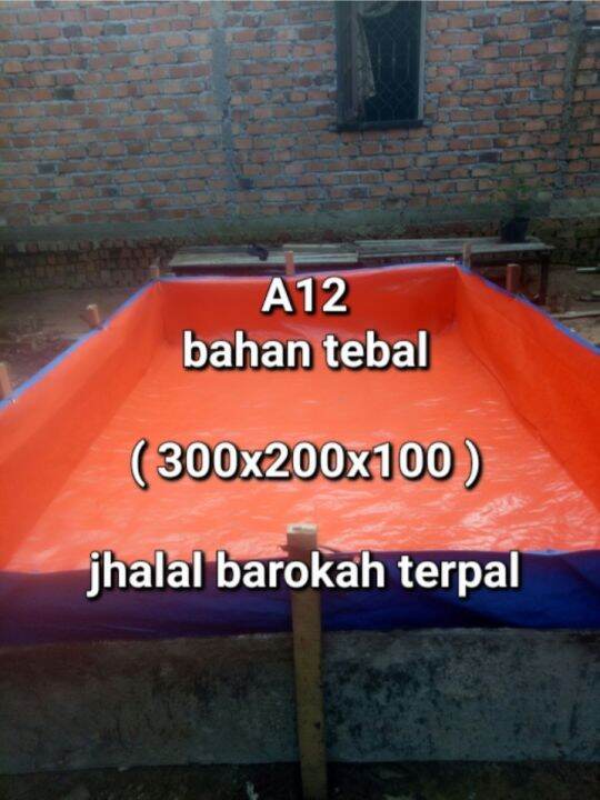 Terpal Kolam Ikan Kotak Type A Ukuran X X Bahan