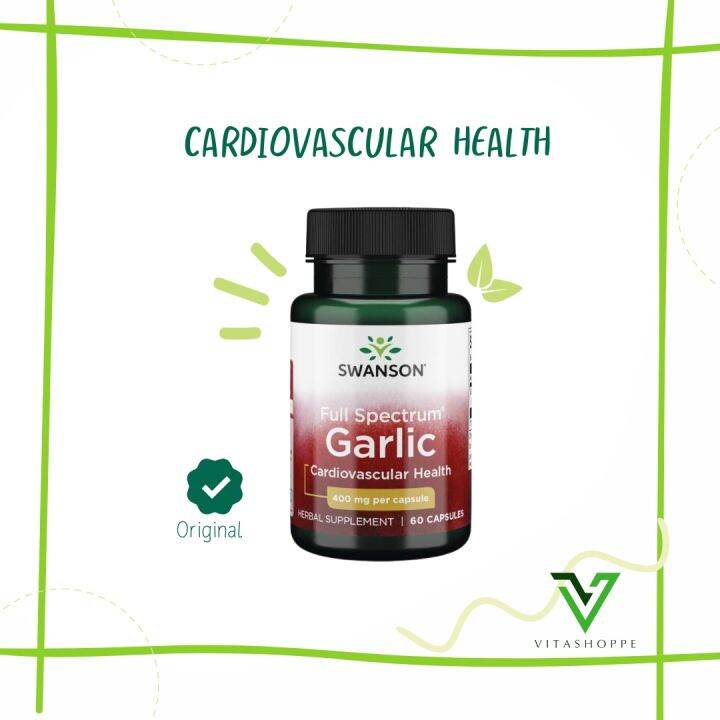 Swanson Full Spectrum Garlic Cardiovascular Health Mg Capsules