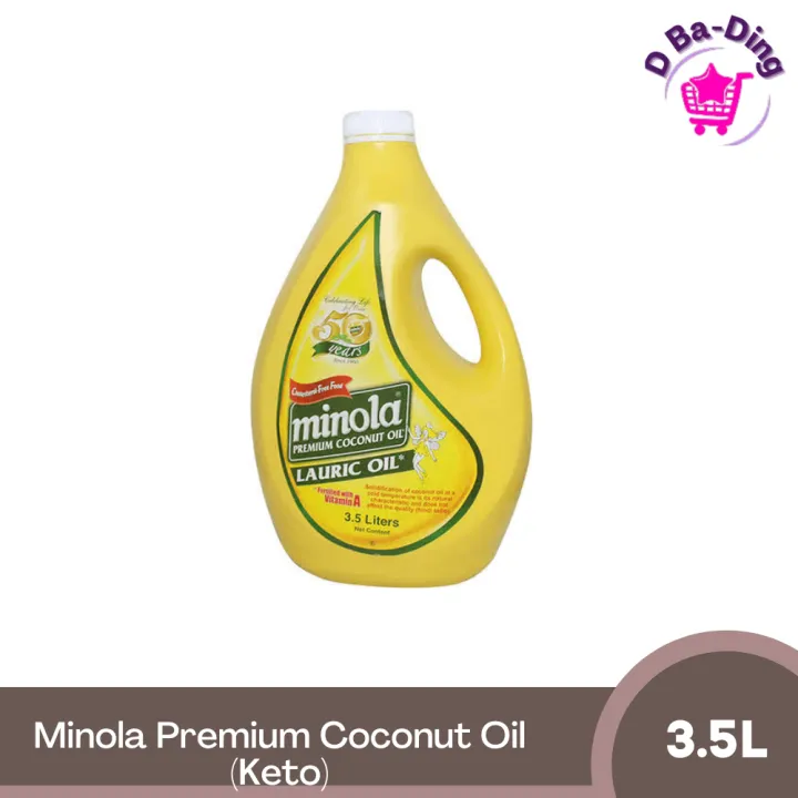 Minola Premium Coconut Oil Lauric Oil Keto Zero Carb 3 5L Lazada PH