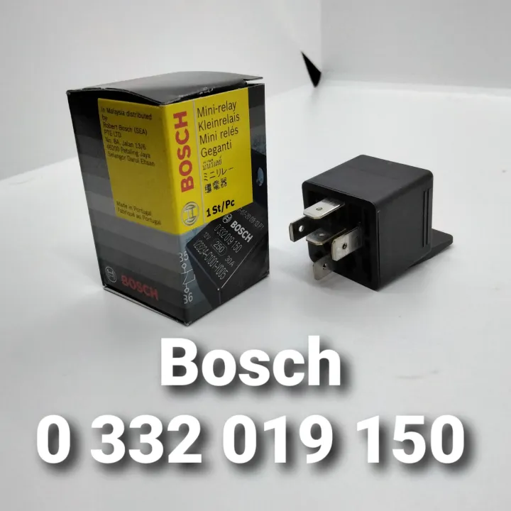 Bosch 0 332 019 150 12V 5pin 30A 87 Relay Made In Portugal Lazada