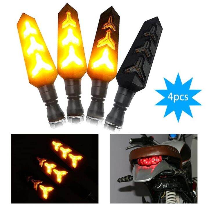 2023 Newest Motorcycle LED Turn Signals Flowing Water Blinker Flashing