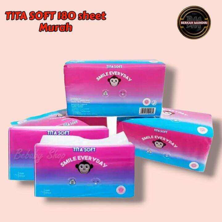 Tissue Tita Soft 180 Sheet Tisu Wajah Tita Soft 2 Play Murah Lazada