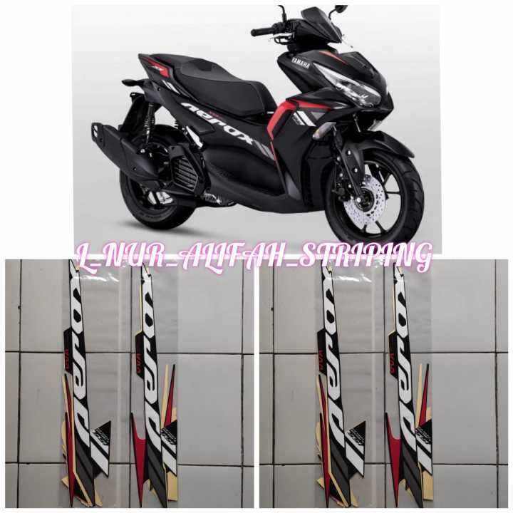 Stiker Striping Lis Les Polet Body Motor Yamaha Aerox Conected