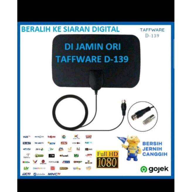 Taffware Antena Tv Indoor Digital Led Lcd Dvb T K High Gain Db