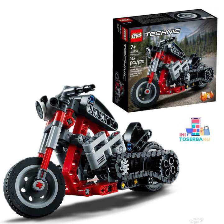 Lego Technic Motorcycle In Model Mainan Balok Motor Teknik