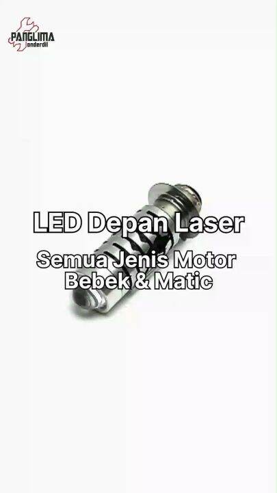 Lampu Depan Led Motor H Laser Jauh Dekat Warna Plus Senja Biru Devil