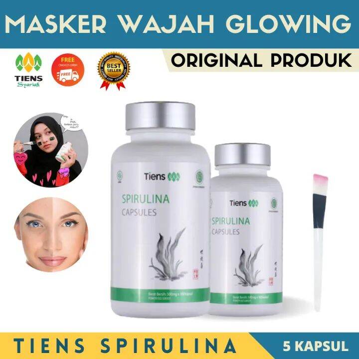 Masker Wajah Spirulina Original Asli Isi Kapsul Segel Lazada