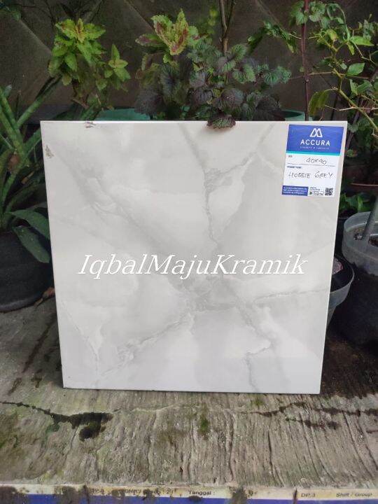 Keramik Lantai X Hobbie Grey Glossy Accura Kw Lazada Indonesia