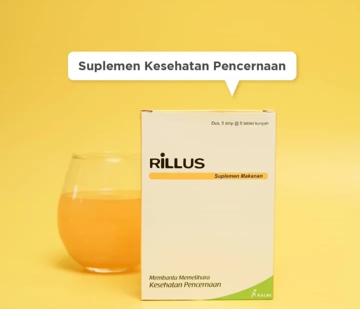 Rillus Probiotik Untuk Kesehatan Pencernaan Per Box 30 Tablet