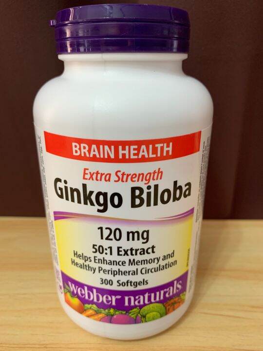 Webber Naturals Gingko Biloba Extra Strength Mg Extract Brain